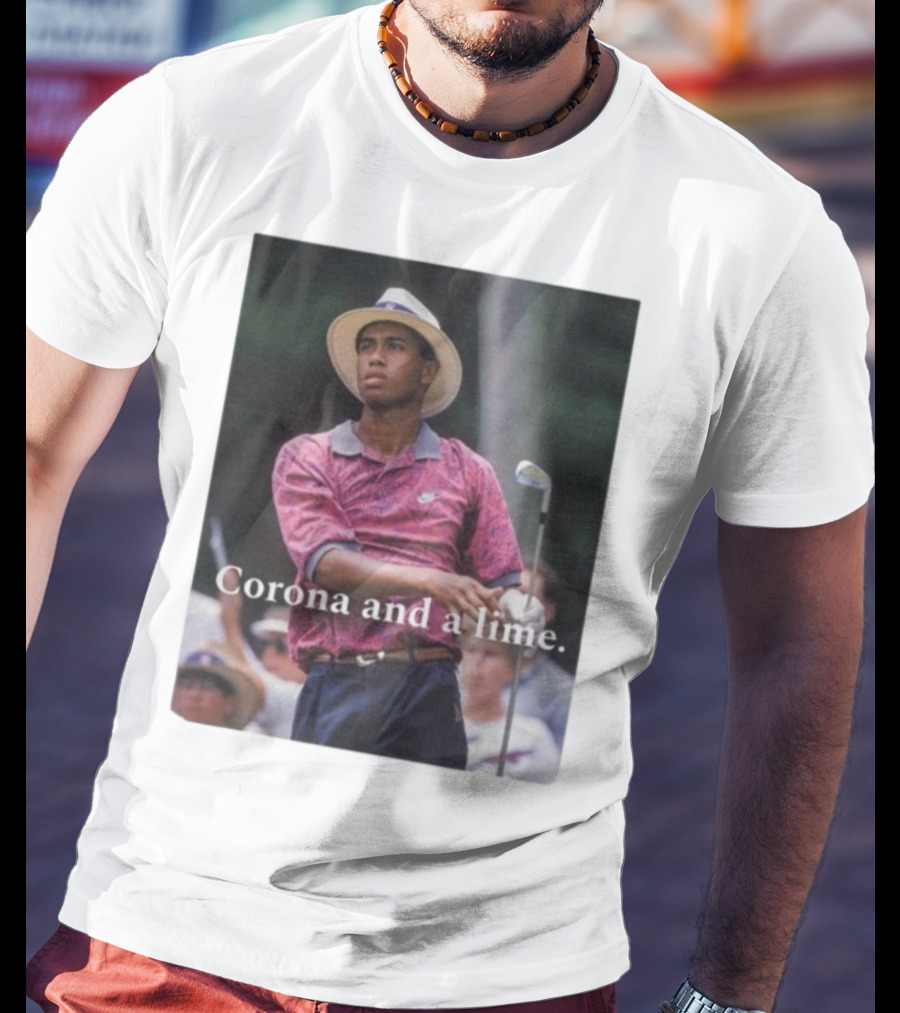 Corona And A Lime Golf Legend Iconic Style T-Shirt