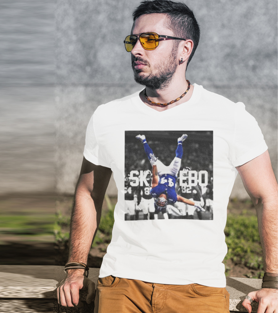 Cam Skattebo Backflip New York Giants NFL Football 2025 T-Shirt
