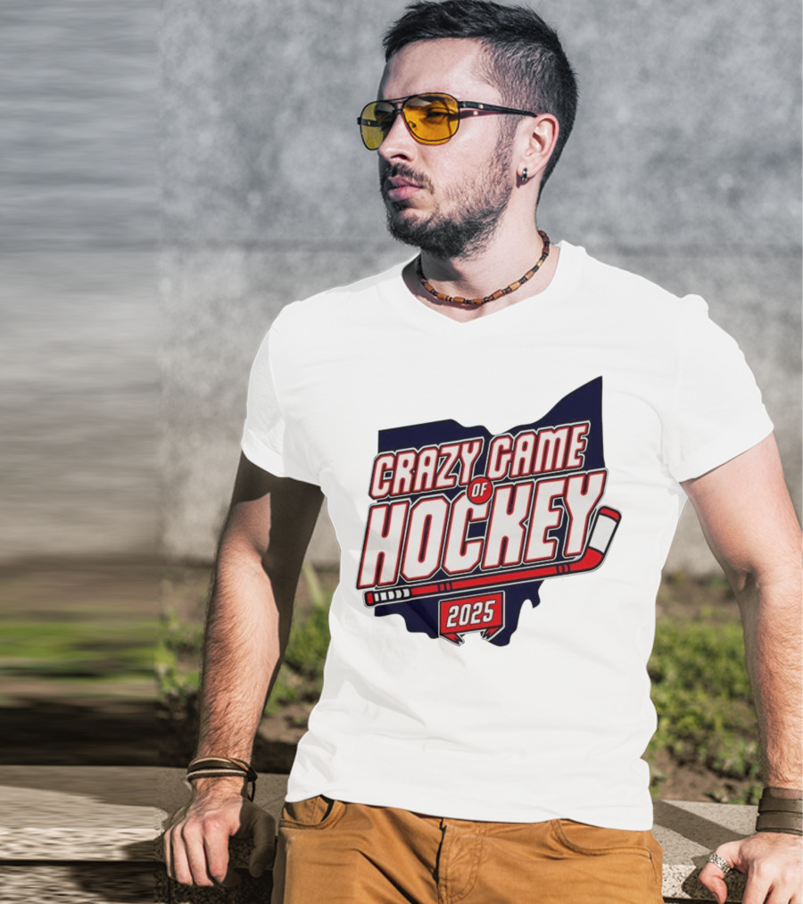 Crazy Game Of Hockey 2025 T-Shirt