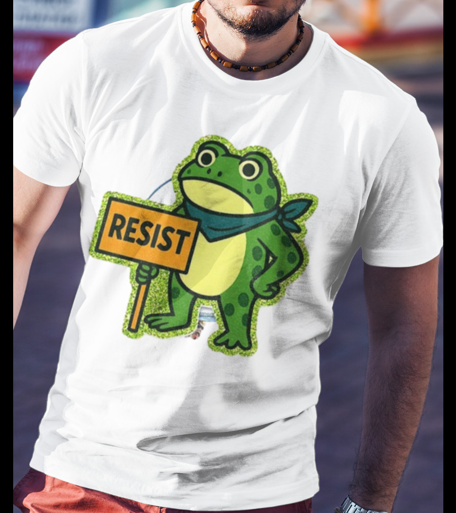 Portland Protest Frog Resist Freedom Anti-ICE T-Shirt
