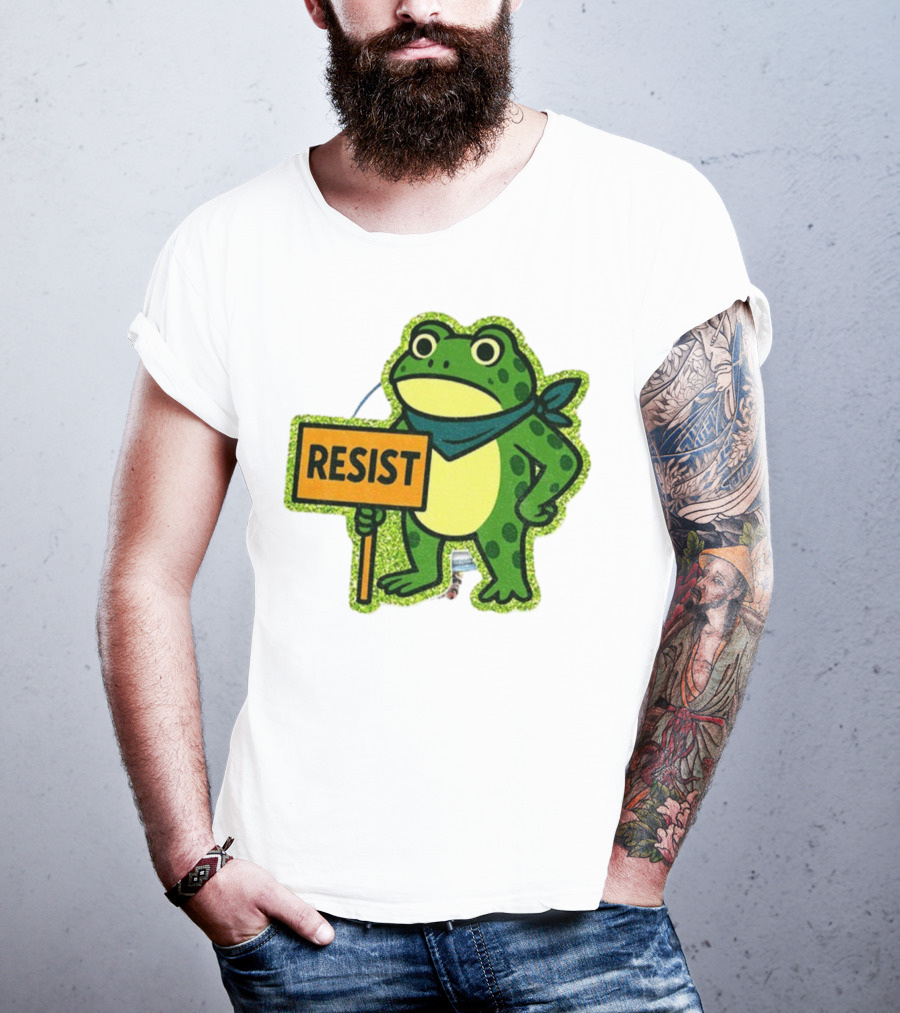 Portland Protest Frog Resist Freedom Anti-ICE T-Shirt