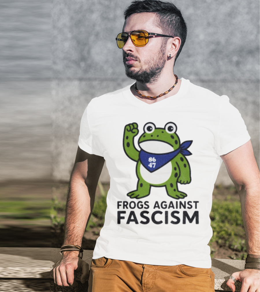 Frogs Against Fascism 86 47 Peaceful Protest Image T-Shirt