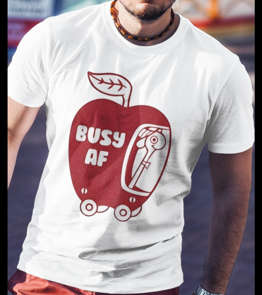 Busy AF Apple Scooter T-Shirt