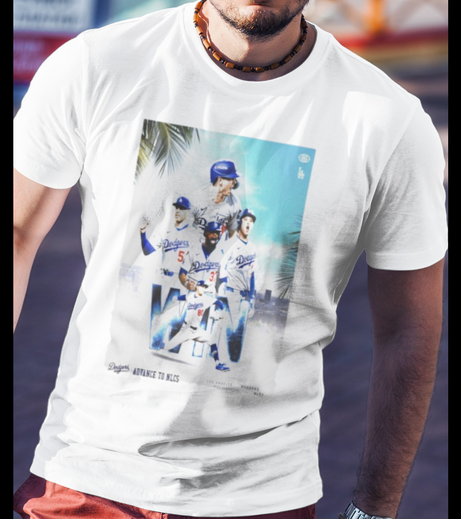 Los Angeles Dodgers Advance To 2025 NLCS Victory Celebration T-Shirt