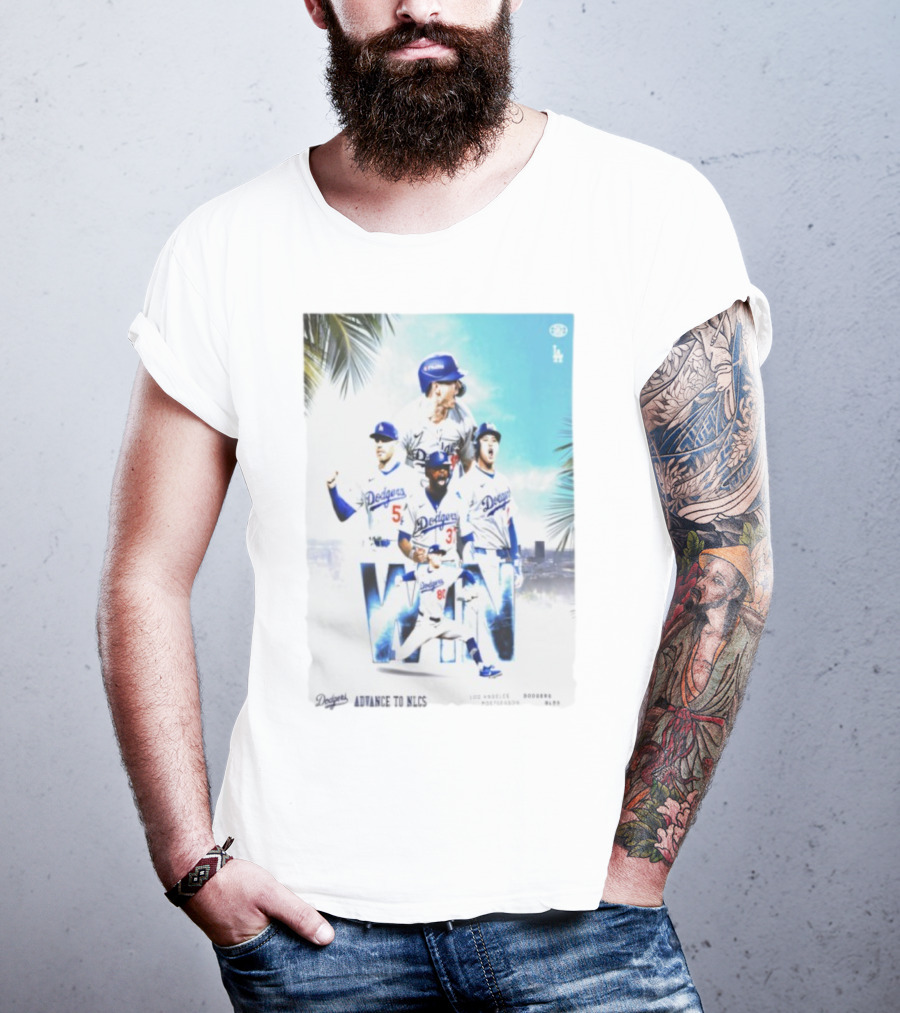 Los Angeles Dodgers Advance To 2025 NLCS Victory Celebration T-Shirt
