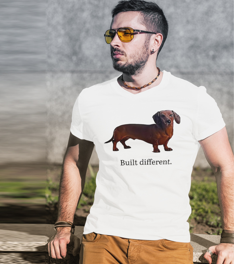 Dachshund Built Different T-Shirt