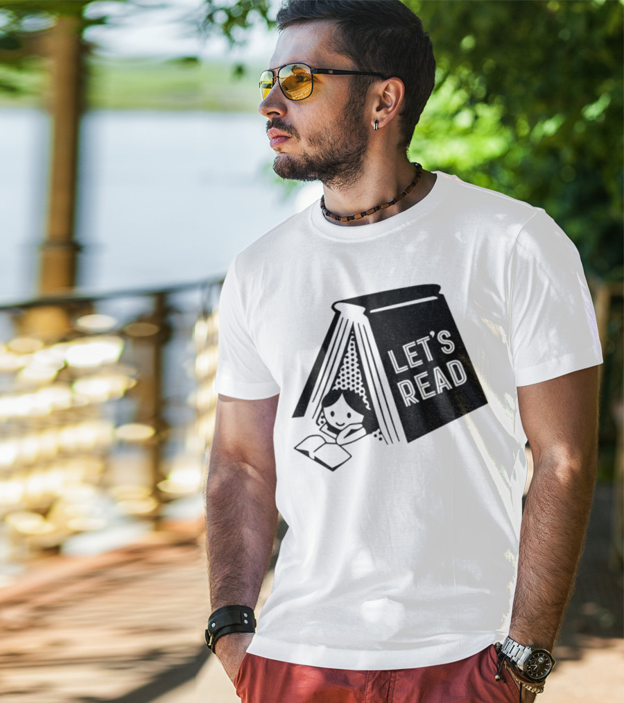 Derek Luh Let’s Read 2025 Book Tent Design T-Shirt