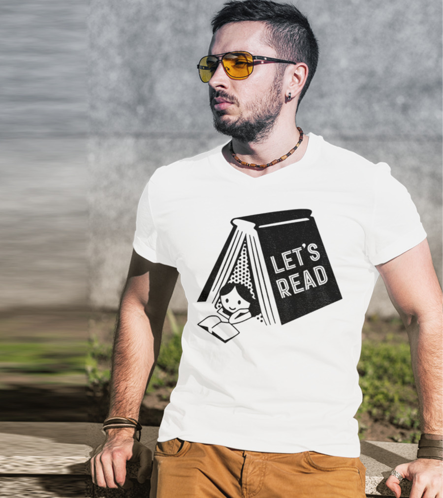 Derek Luh Let’s Read 2025 Book Tent Design T-Shirt