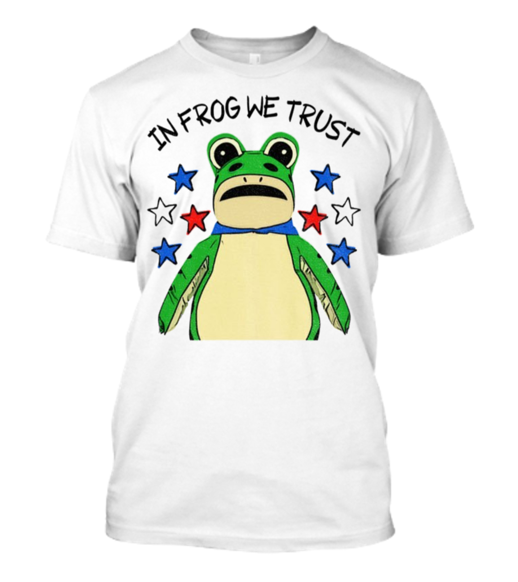 In Frog We Trust Portland Protest Frog Stars T-Shirt
