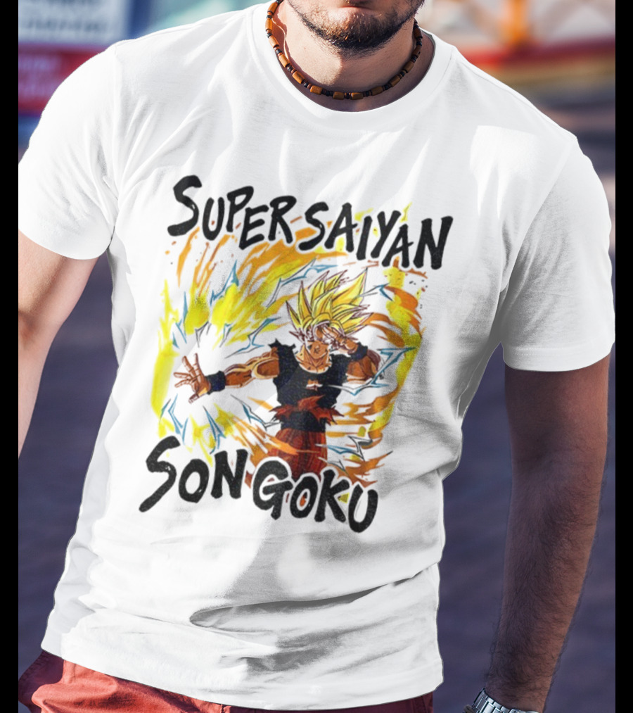 Super Saiyan Son Goku Dragon Ball Flame Aura T-Shirt
