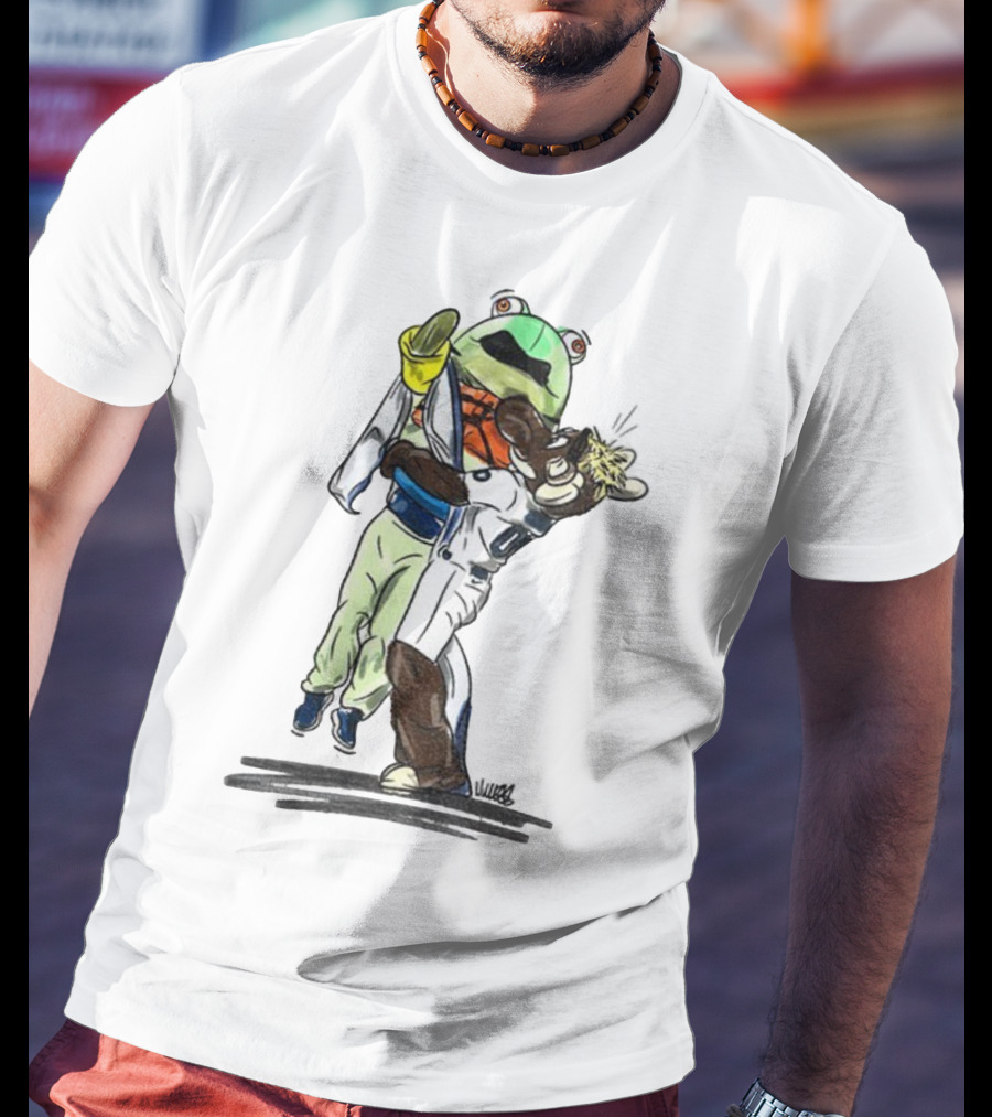 Mariner Moose Hugging Frog Mascot Seattle Mariners MLB Baseball 2025 T-Shirt