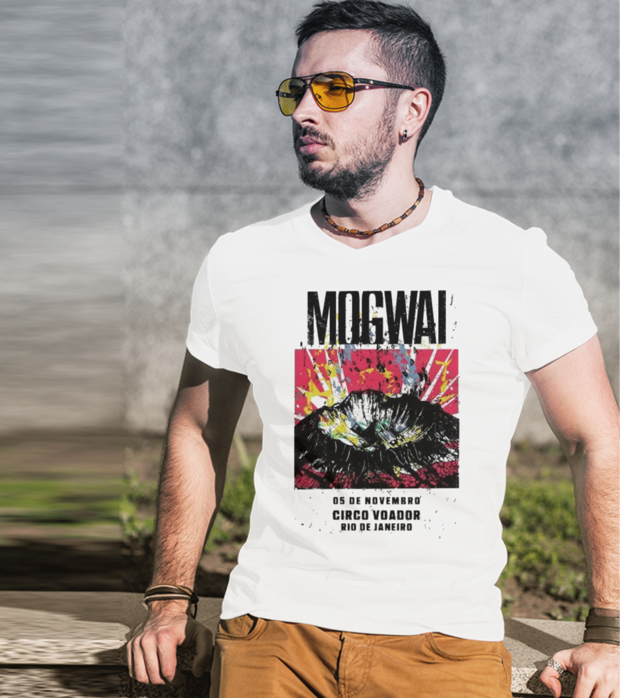 Mogwai Live Circo Voador Rio De Janeiro November 5 2025 Mountain Splash Art T-Shirt