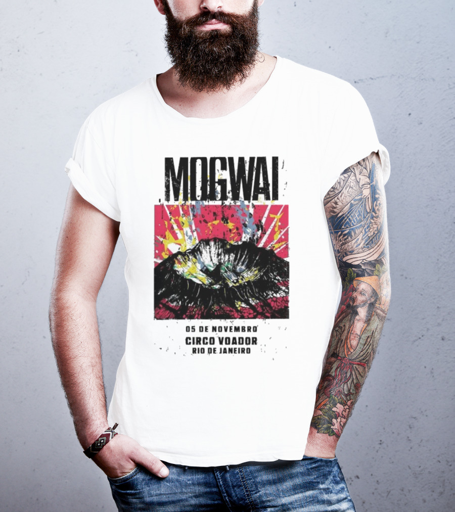 Mogwai Live Circo Voador Rio De Janeiro November 5 2025 Mountain Splash Art T-Shirt