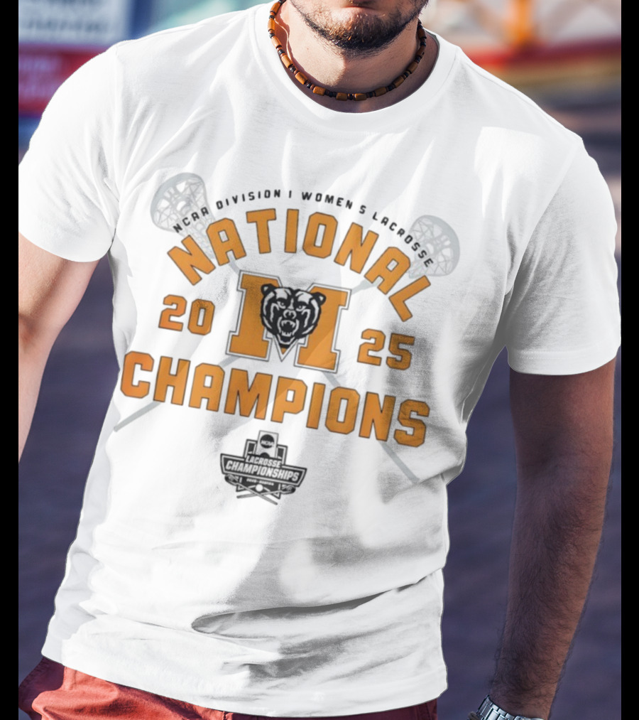 NCAA 2025 Women's Lacrosse National Champions Mercer Bears T-Shirt