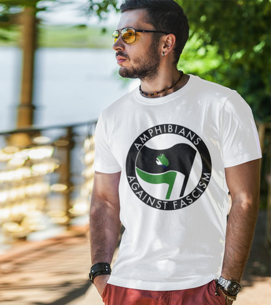 Amphibians Against Fascism Portland Frogs Antifa T-Shirt