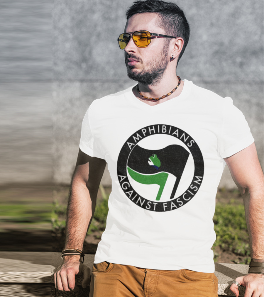 Amphibians Against Fascism Portland Frogs Antifa T-Shirt