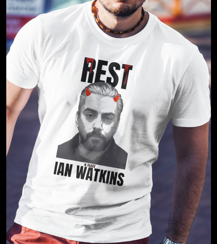 Rest In Peace Ian Watkins Devil Horns Image T-Shirt