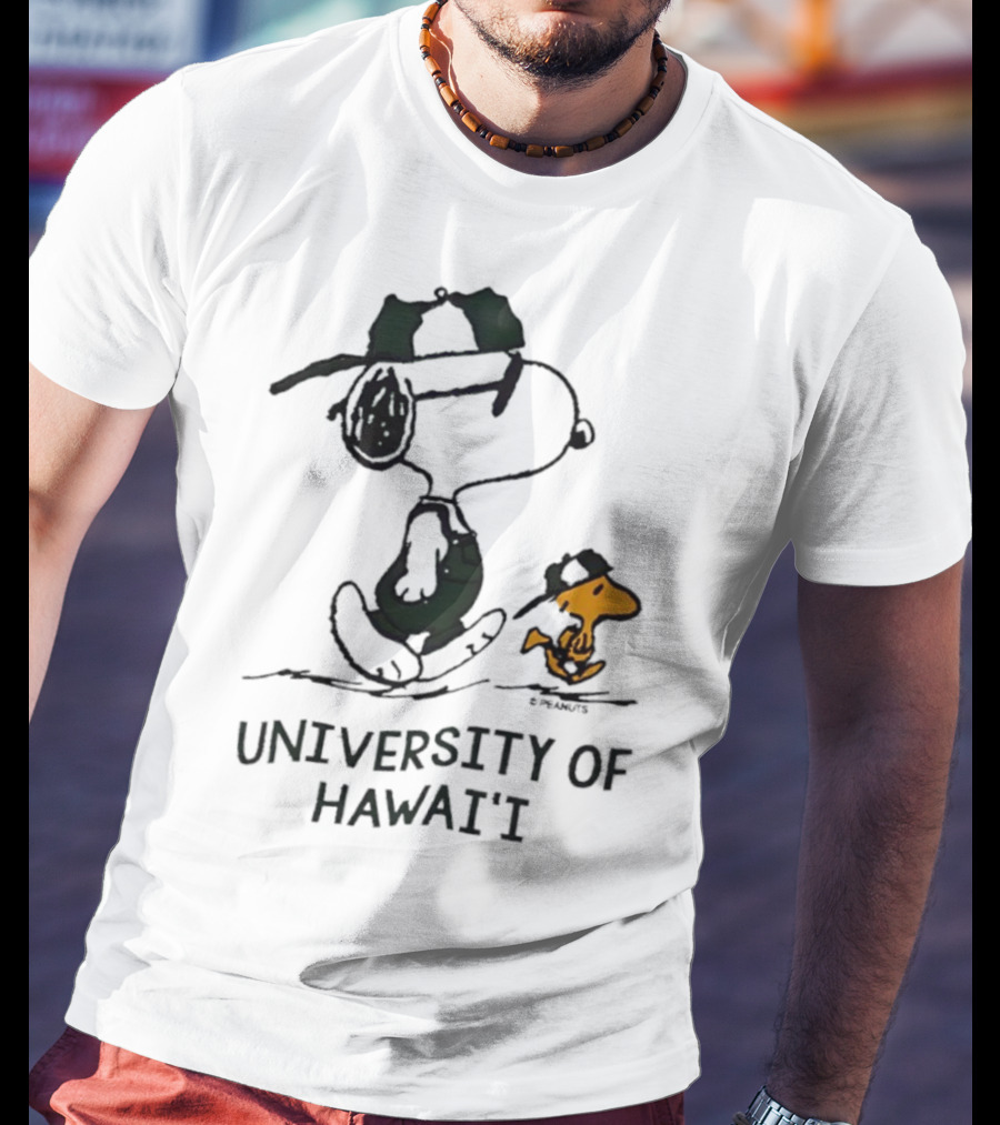 Snoopy And Woodstock University Of Hawai'i Adventure T-Shirt