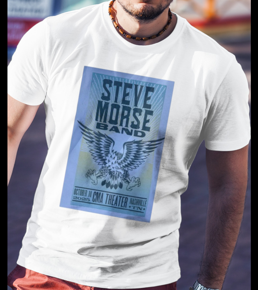 Steve Morse Band CMA Theater Nashville TN October 10 2025 Eagle Design T-Shirt