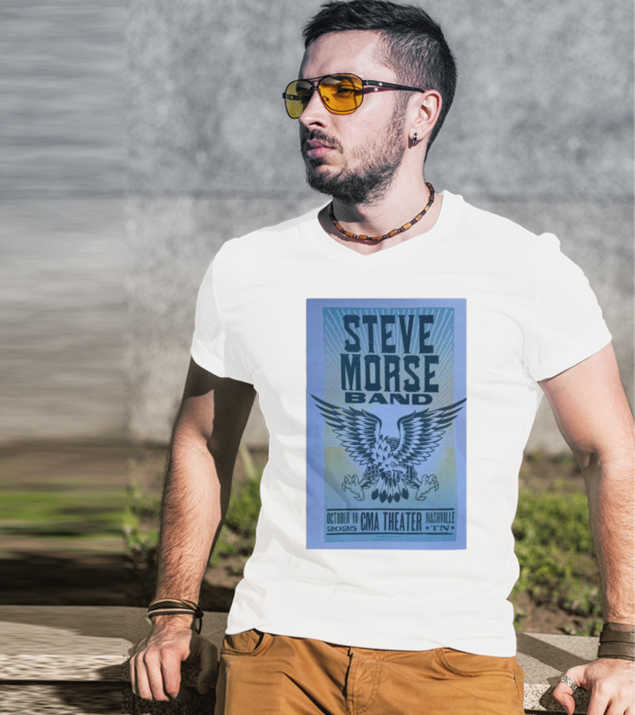 Steve Morse Band CMA Theater Nashville TN October 10 2025 Eagle Design T-Shirt