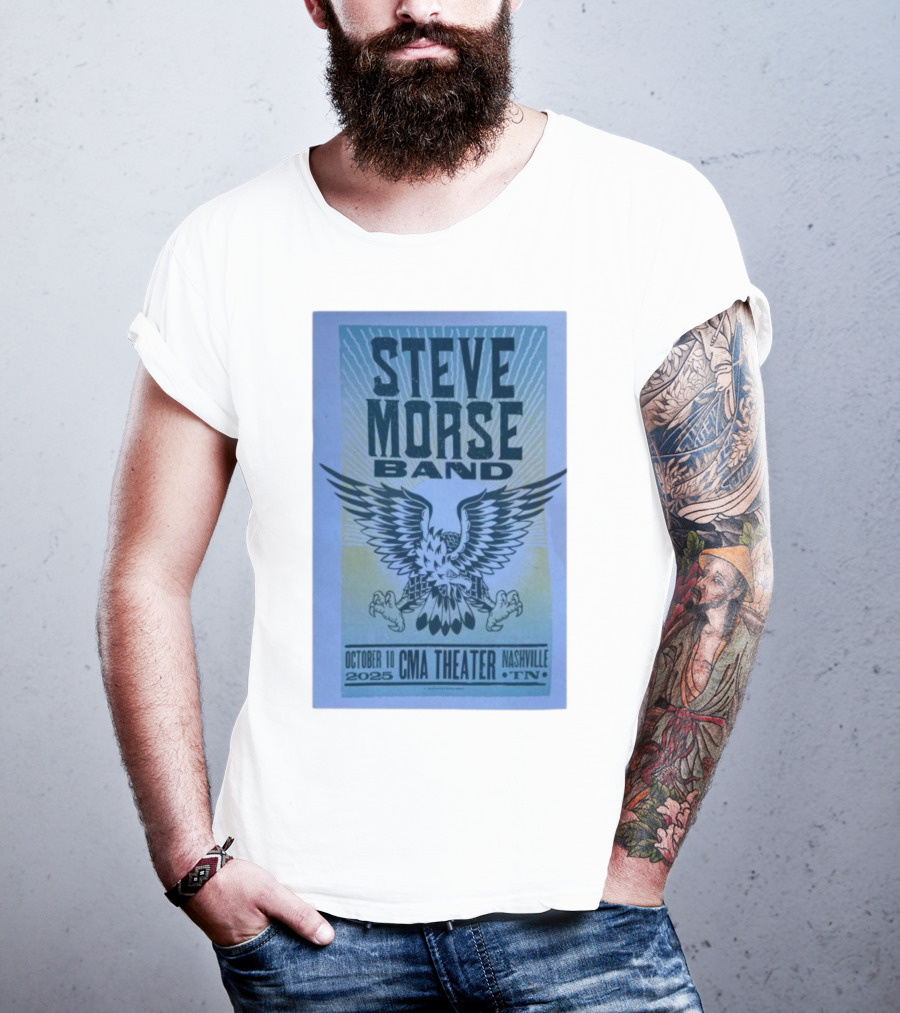 Steve Morse Band CMA Theater Nashville TN October 10 2025 Eagle Design T-Shirt