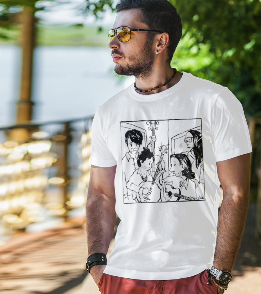 The Avett Brothers Seth Sketch Portrait T-Shirt