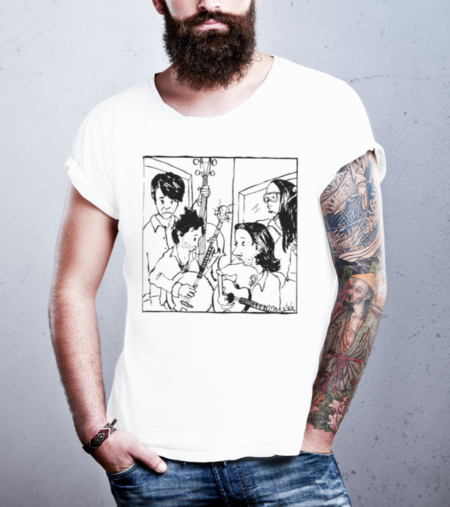 The Avett Brothers Seth Sketch Portrait T-Shirt