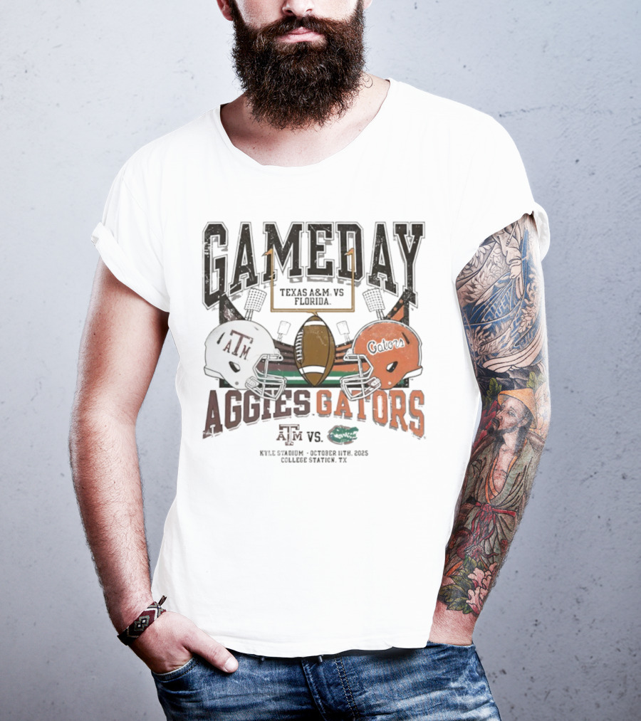 Gameday Texas A&M Aggies Vs Florida Gators Kyle Field November 5 2022 College Station TX T-Shirt