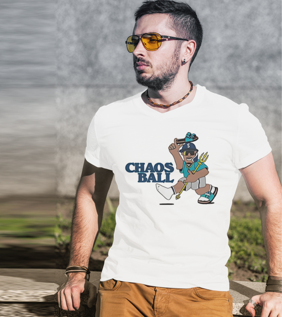 Trillblazin Chaos Ball Seattle Mariners Mascot Design T-Shirt