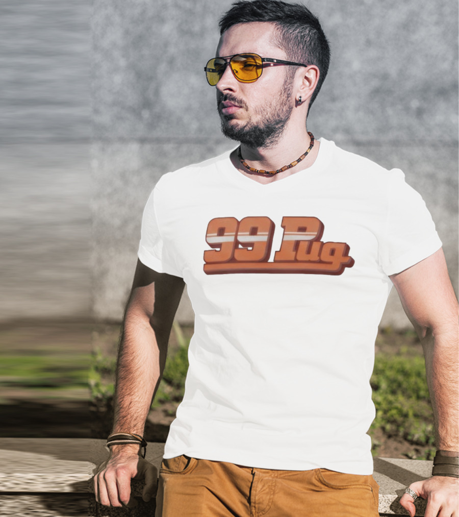 99 Pug Retro Sports Style Bold Font T-Shirt