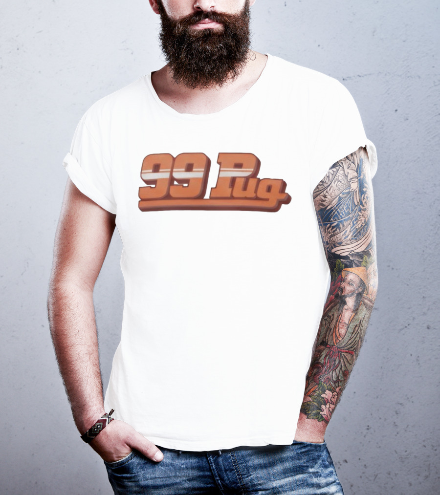 99 Pug Retro Sports Style Bold Font T-Shirt