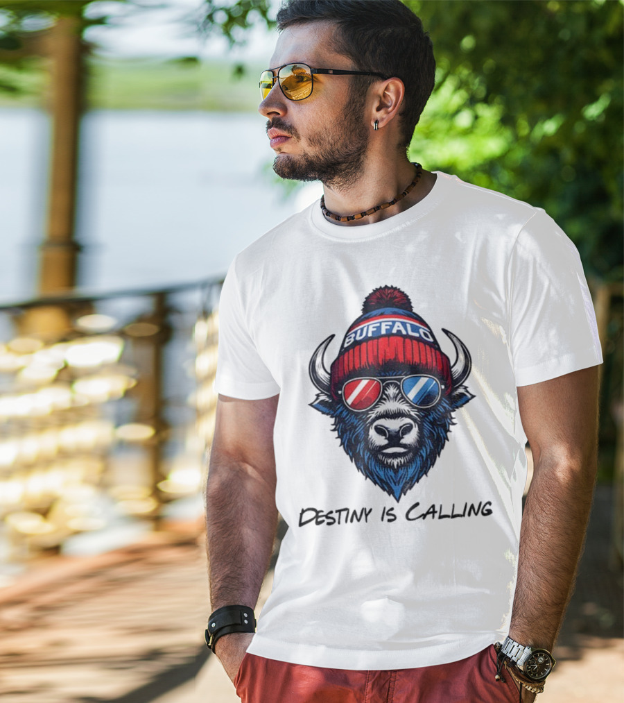 Buffalo Bills Destiny Is Calling 2025 NFL Football Mascot T-Shirt
