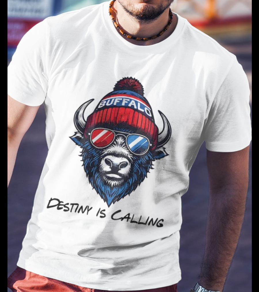Buffalo Bills Destiny Is Calling 2025 NFL Football Mascot T-Shirt