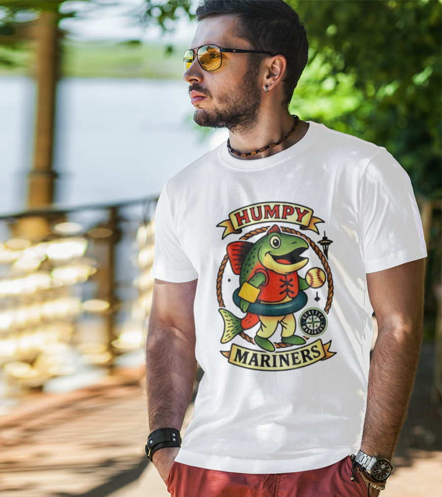 Humpy Salmon Seattle Mariners Mascot MLB Baseball 2025 T-Shirt