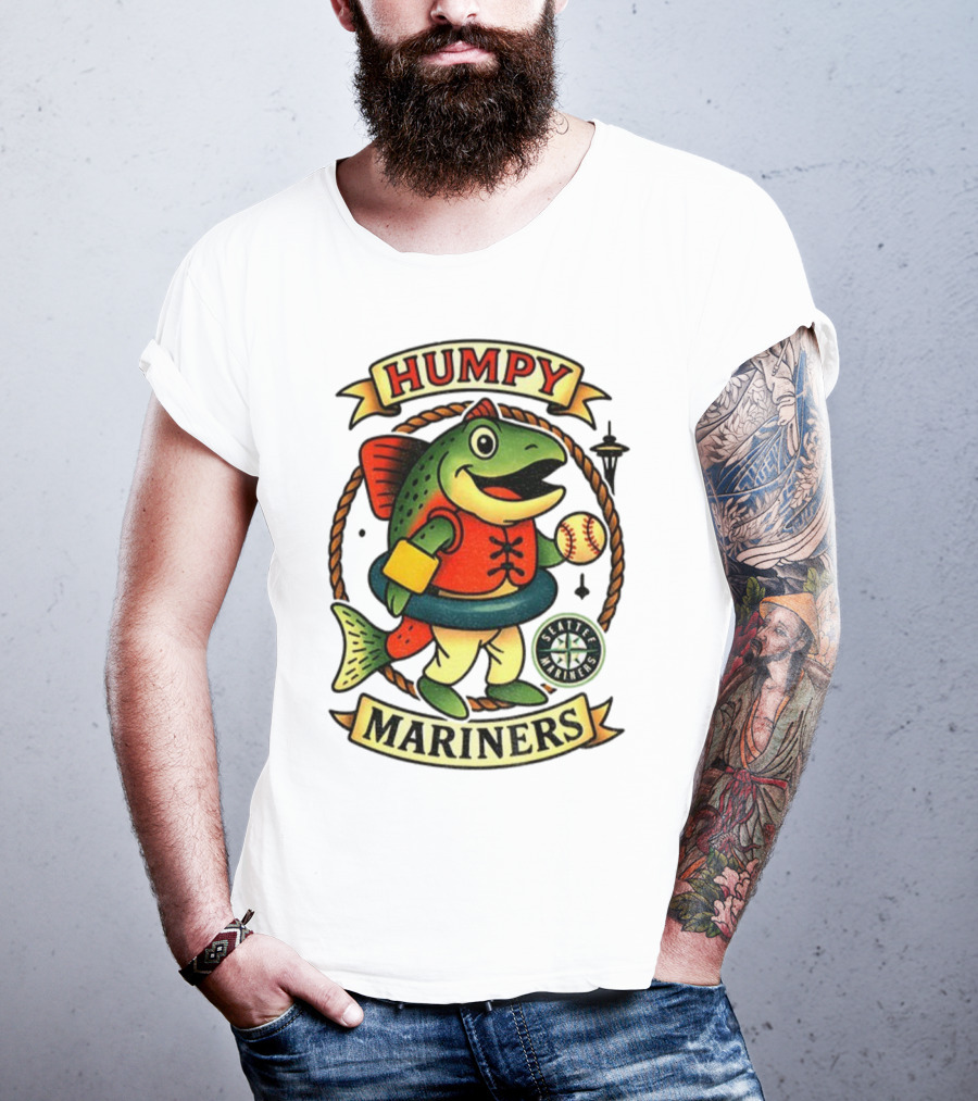 Humpy Salmon Seattle Mariners Mascot MLB Baseball 2025 T-Shirt