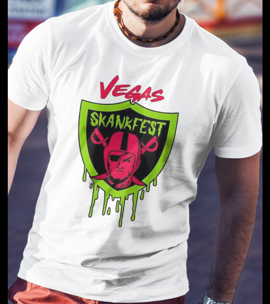 Vegas Skankfest Raiders Inspired Emblem T-Shirt
