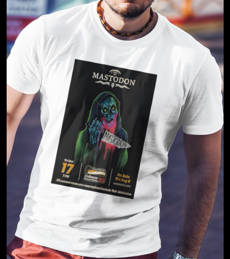 Mastodon Arizona State Fairgrounds 2025 Concert Series October 17 Coliseum T-Shirt