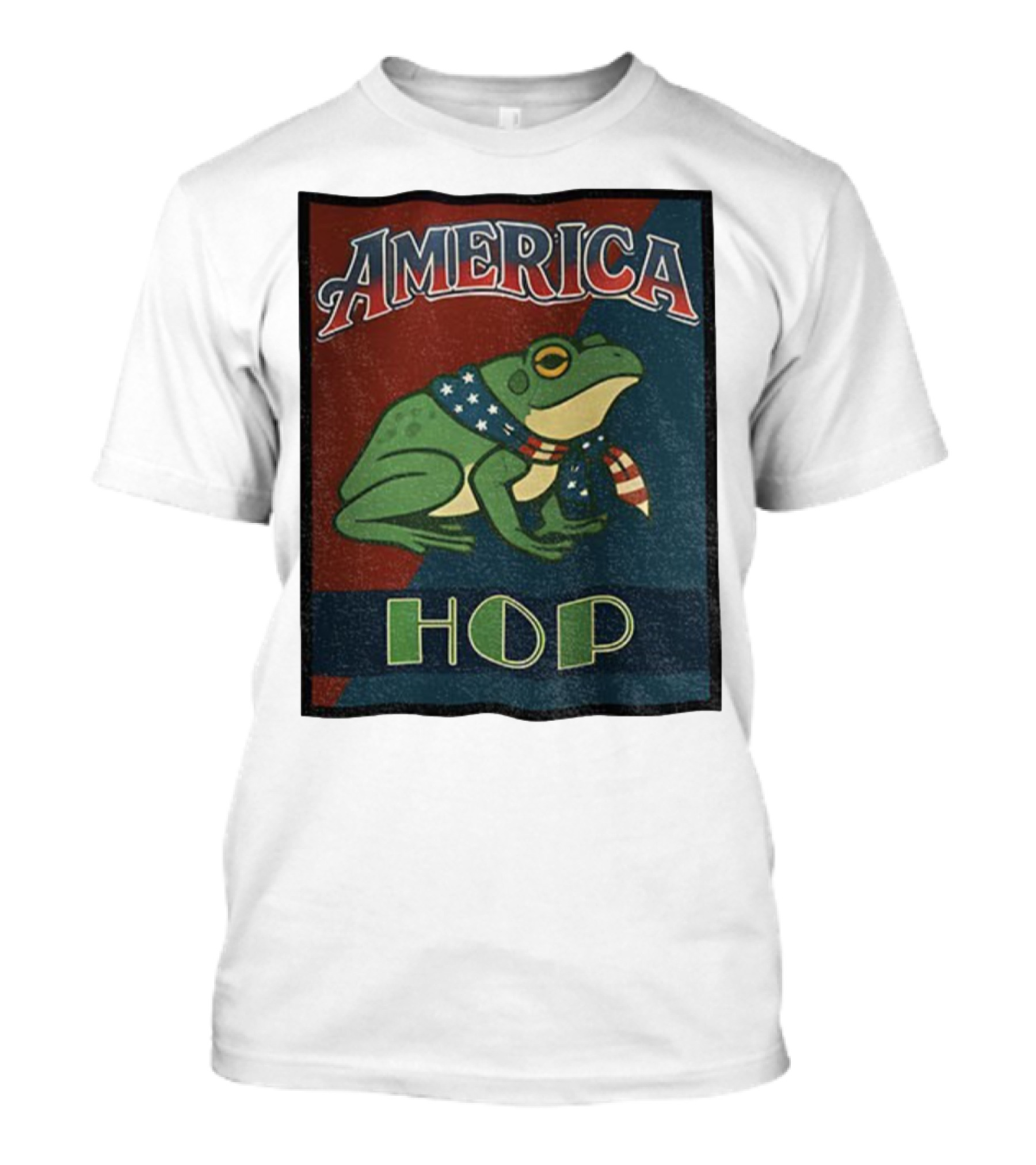 America Frog HOP Patriotic Protest Portland T-Shirt