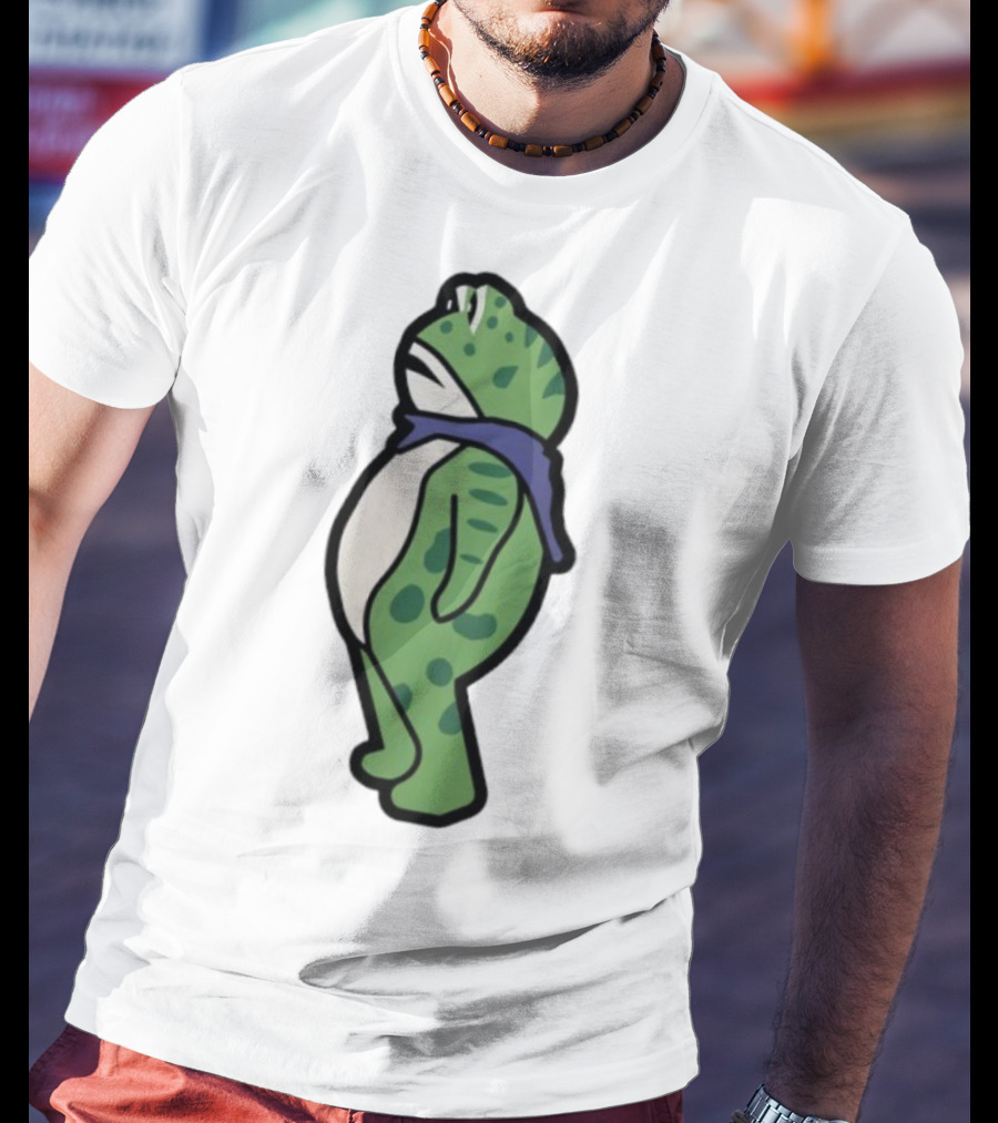Portland Frog Protester Retro Funny Scarf T-Shirt