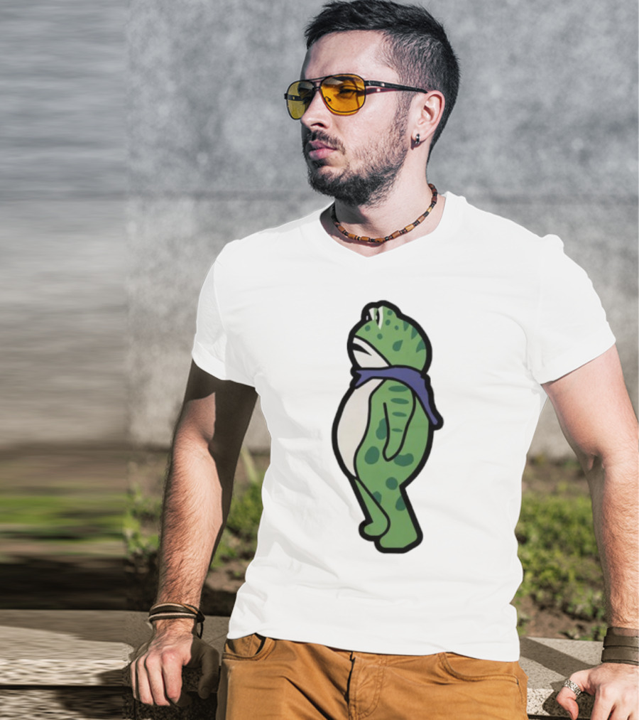 Portland Frog Protester Retro Funny Scarf T-Shirt