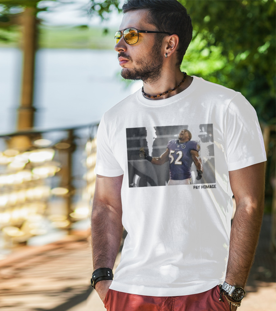 Ray Lewis Baltimore Ravens Legendary Passion NFL 52 T-Shirt