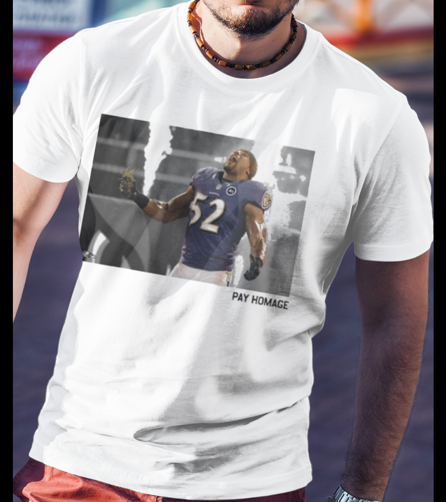 Ray Lewis Baltimore Ravens Legendary Passion NFL 52 T-Shirt