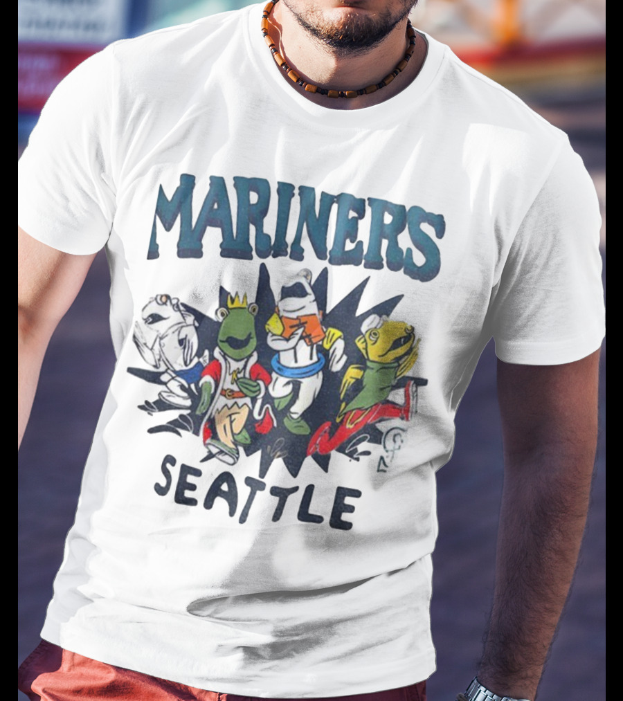 Mariners Seattle Salmon Run New Mascots T-Shirt