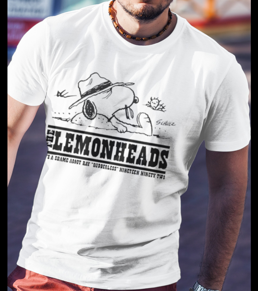 Lemonheads Snoopy Rudderless Tour Design T-Shirt