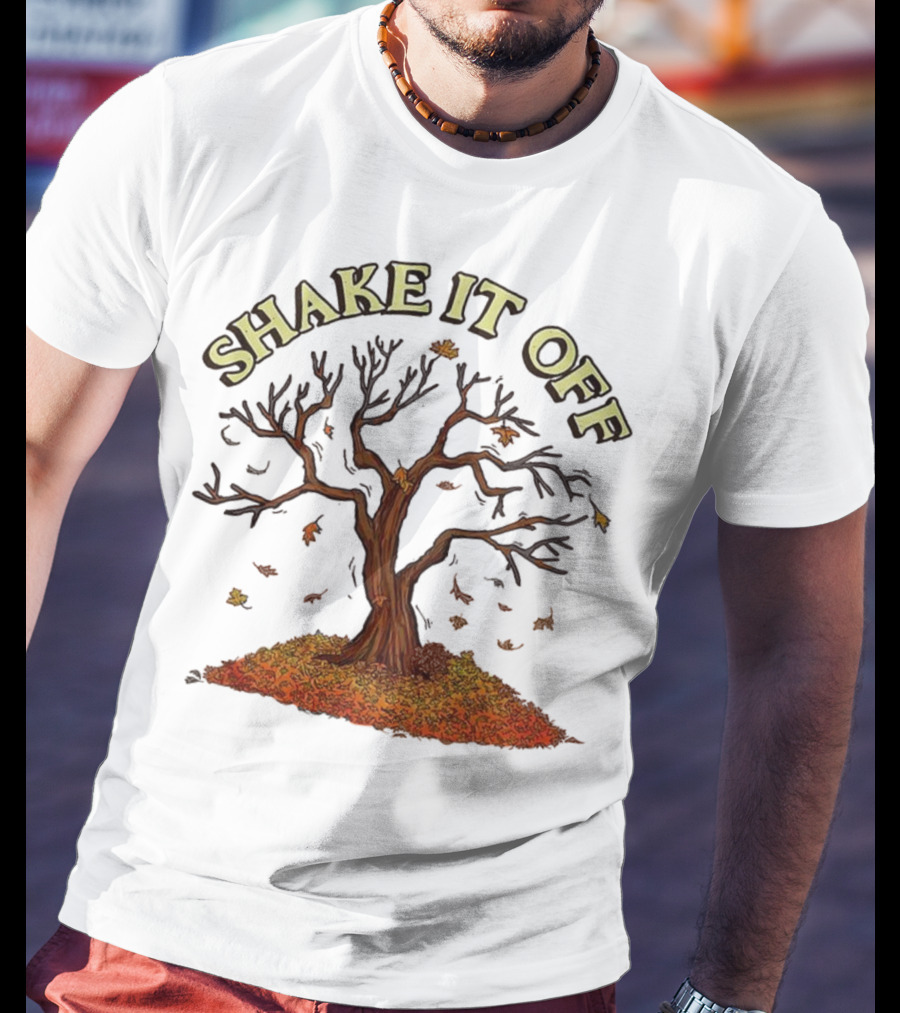 Shake It Off Autumn Leaves Falling Tree T-Shirt