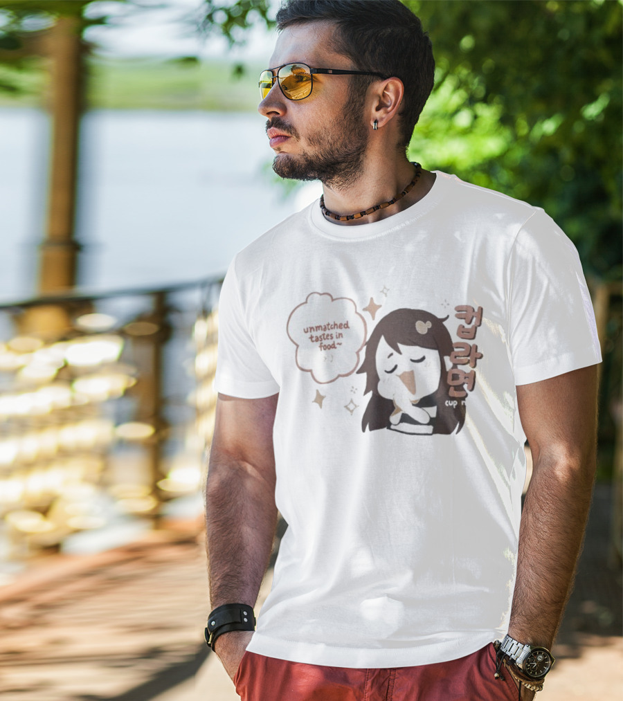 Emirichu Cup Noodles Unmatched Tastes In Food Cute Character Style T-Shirt