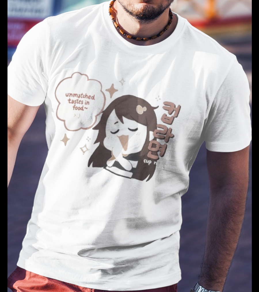 Emirichu Cup Noodles Unmatched Tastes In Food Cute Character Style T-Shirt