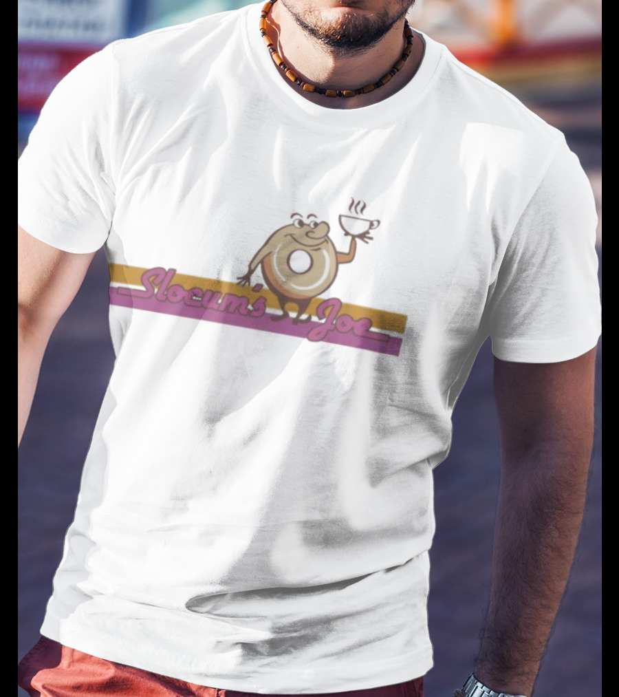 Fallout Slocum’s Joe Coffee Donut Character Graphic T-Shirt