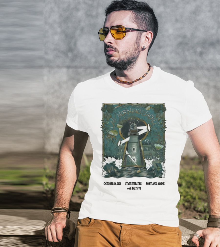 My Morning Jacket Lighthouse Portland ME October 2025 T-Shirt