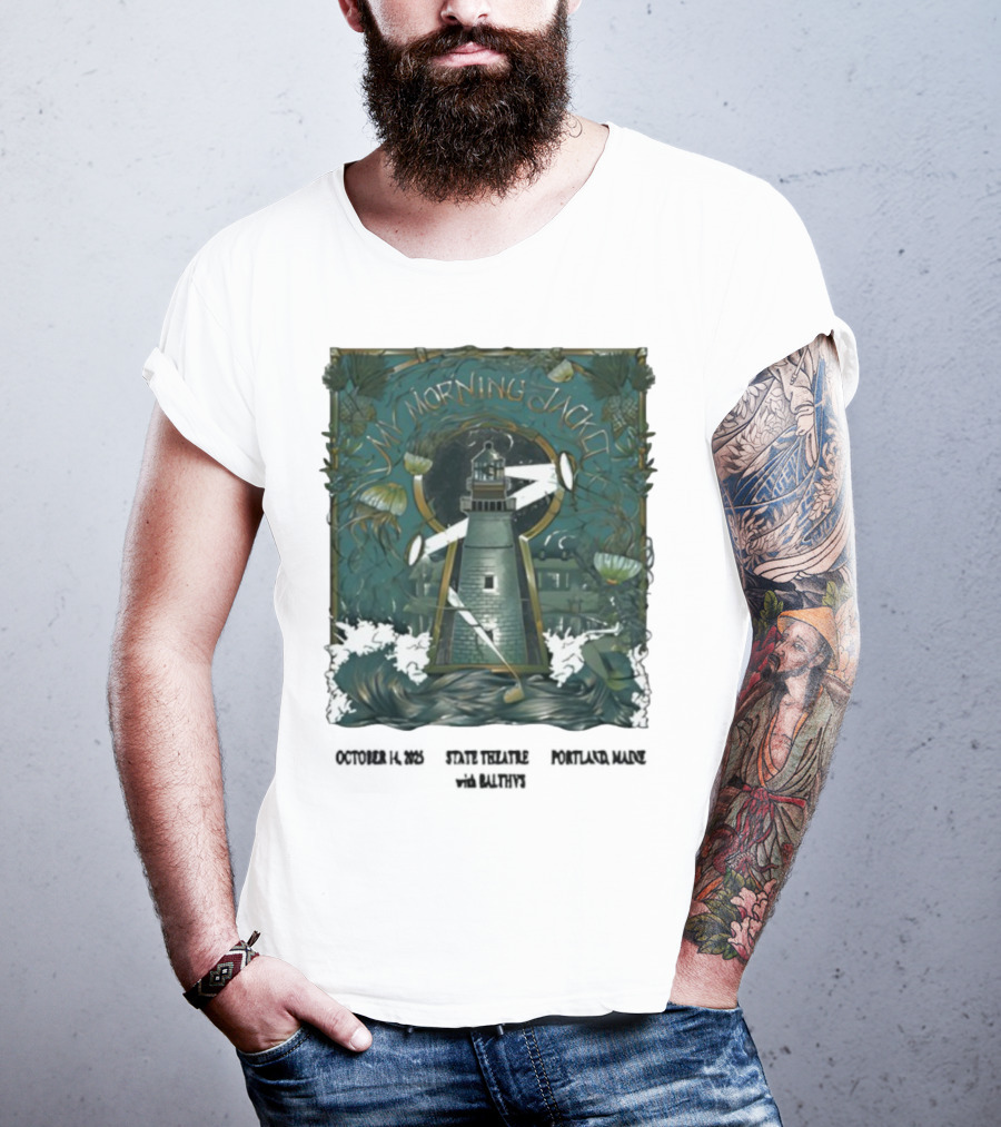 My Morning Jacket Lighthouse Portland ME October 2025 T-Shirt